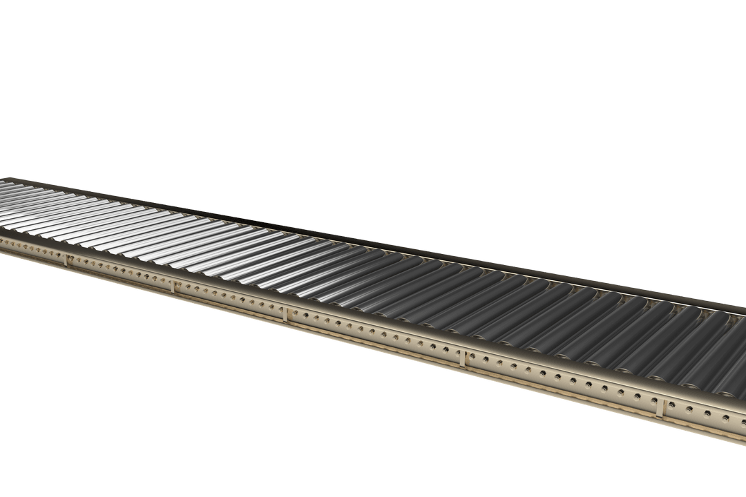 Transparent 3D Conveyor Production Line Illustration