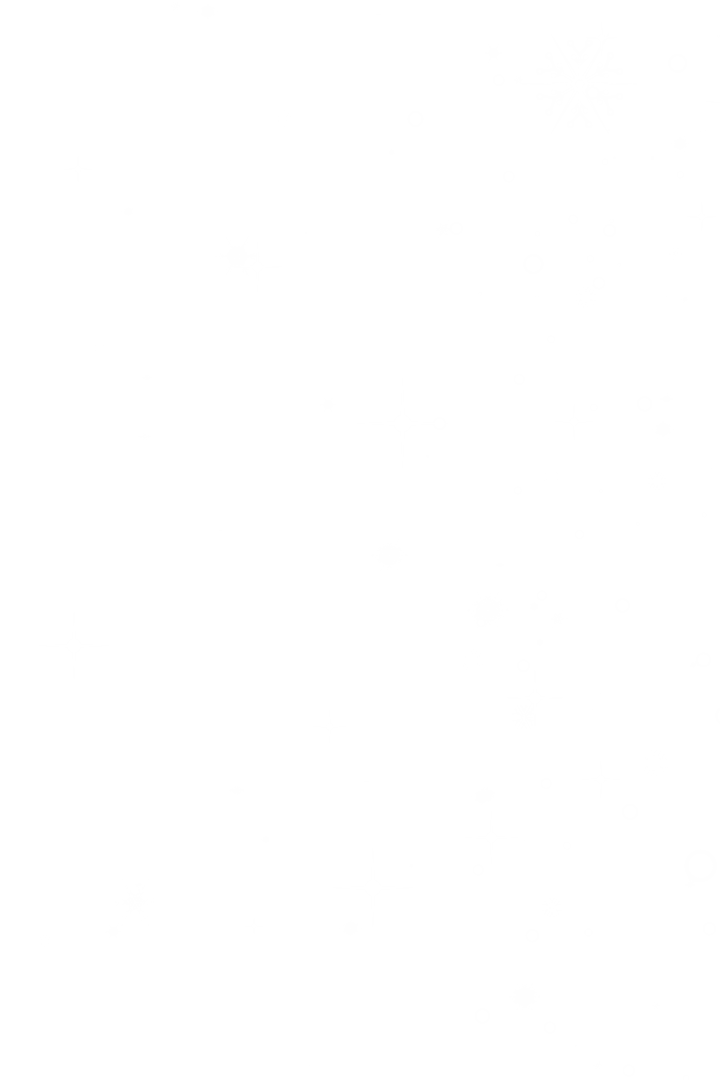 Christmas Snowflakes and Stars Transparent Closeup