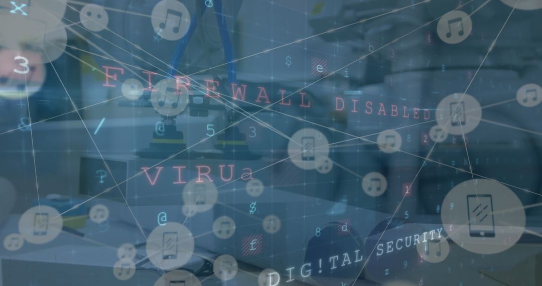 Digital Security Alert in Office Environment