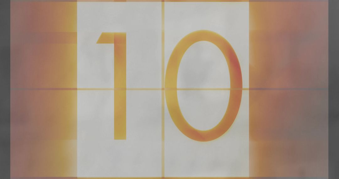 Countdown Number 10 Retro Display Effect - Free Images, Stock Photos and Pictures on Pikwizard.com