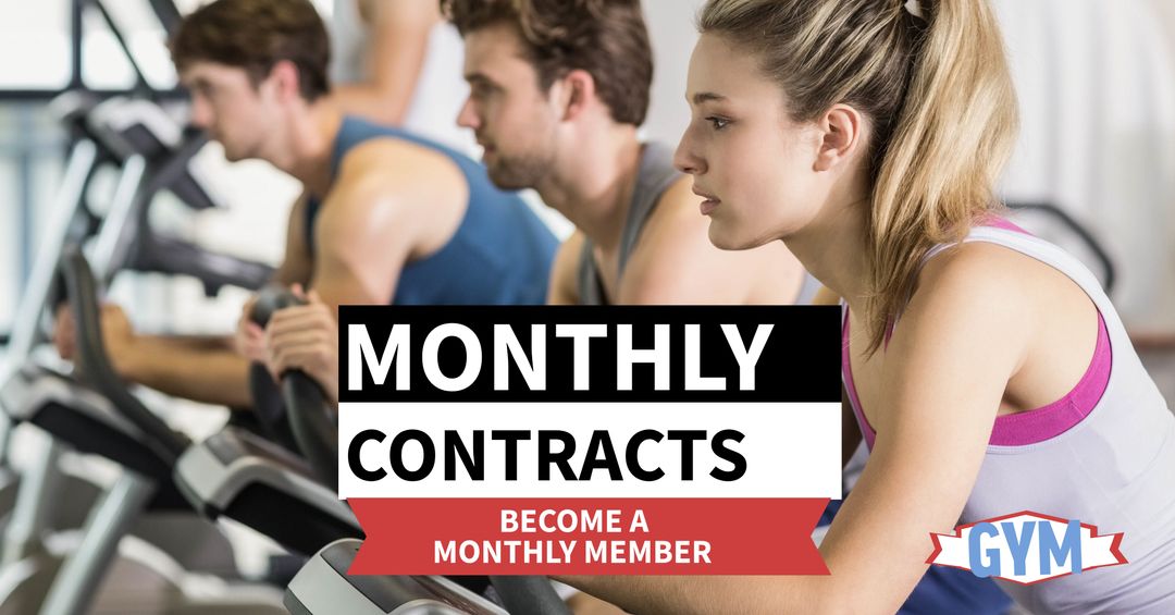 Motivated Gym Members Exercising on Cardio Equipment