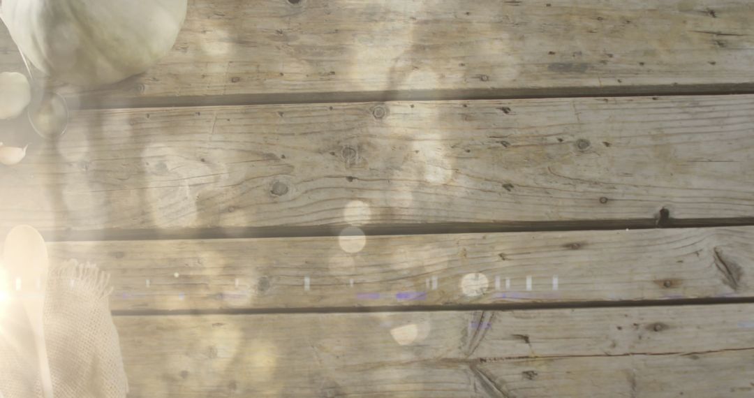 Light Spots with Vegetables on Rustic Wooden Surface