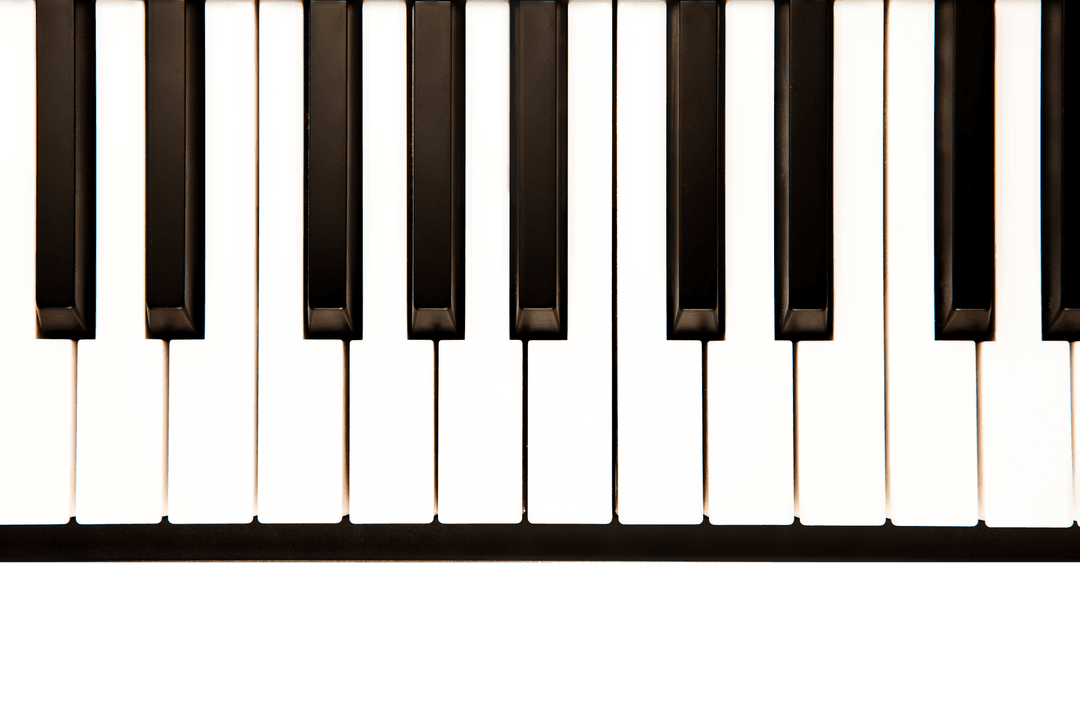 Transparent Piano Keyboard Illustration Animation