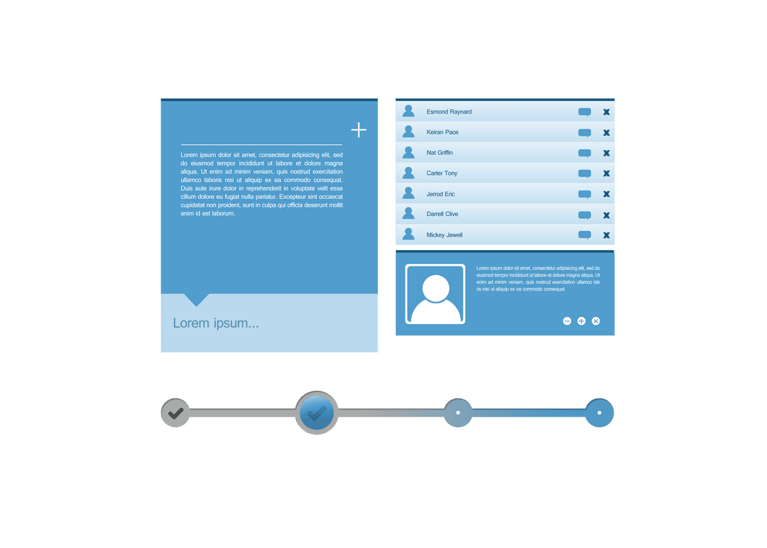 Transparent Digital User Interface with Icons