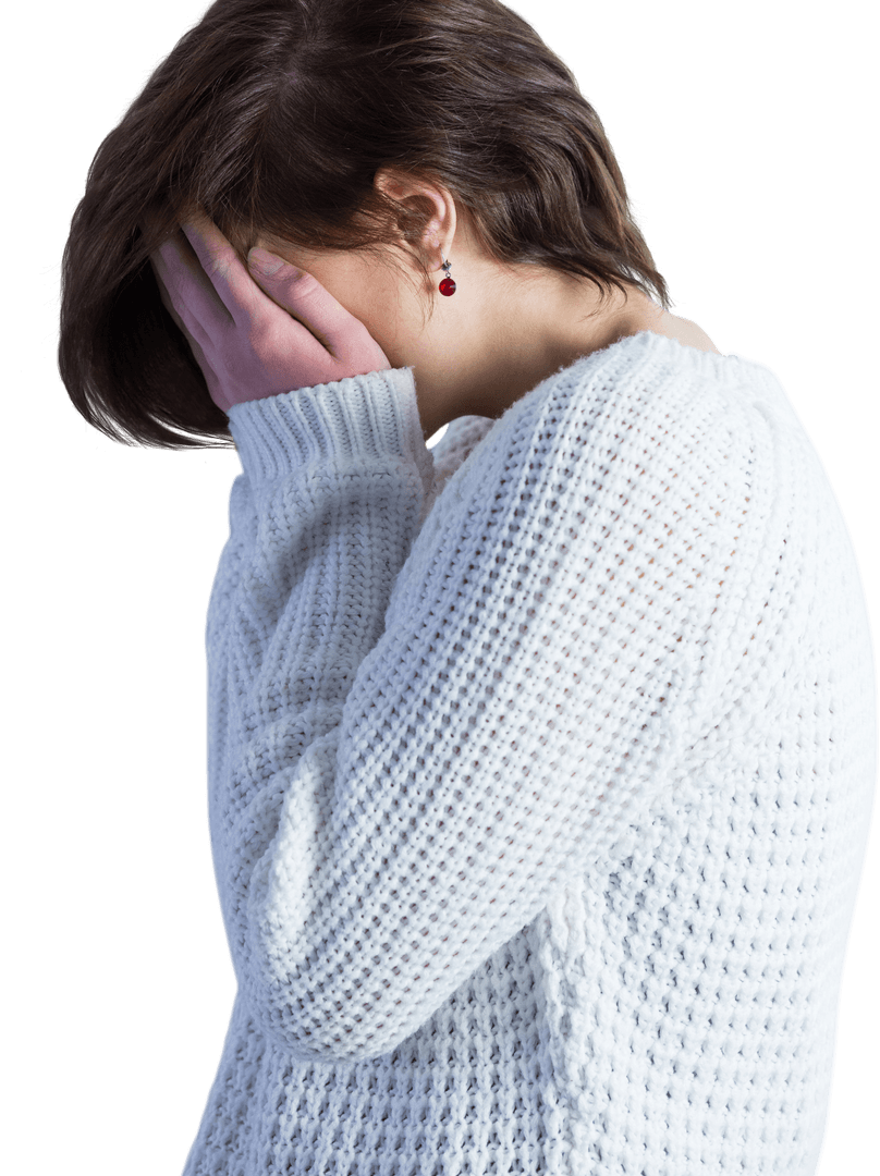 Worried Person Covering Face Transparent Background - Download Free Stock Images Pikwizard.com
