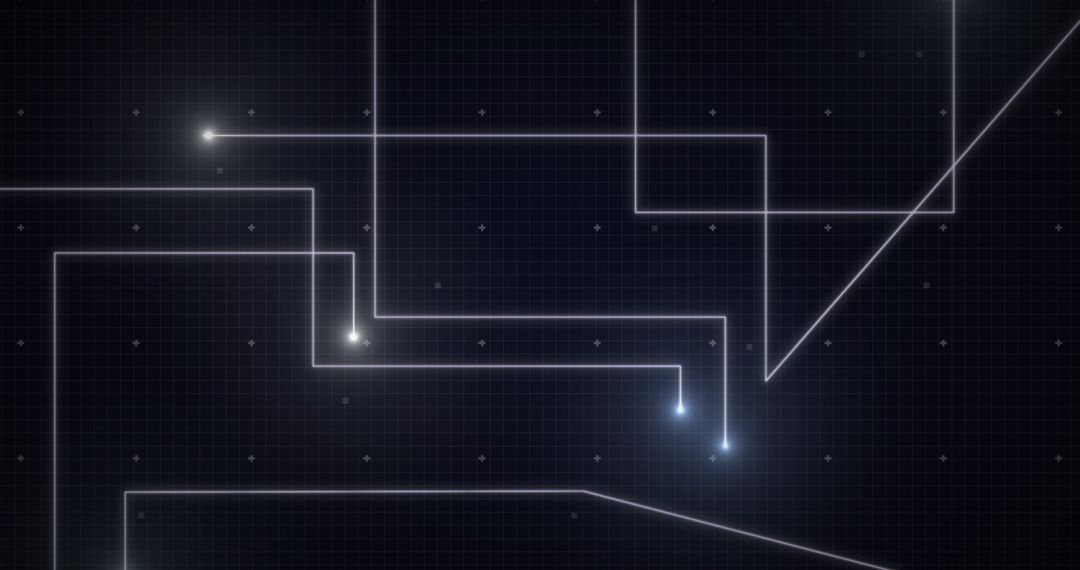 Futuristic Glowing Tech Grid Concept