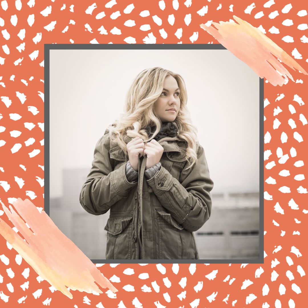 Stylish Woman in Autumn Jacket Posing Against Cityscape