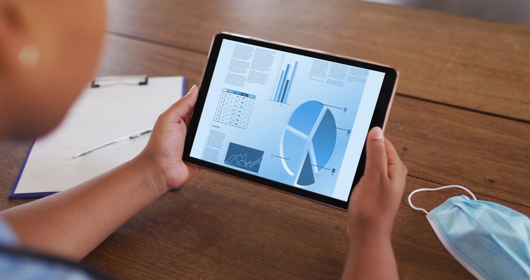 Businessman Analyzing Digital Statistics During Pandemic