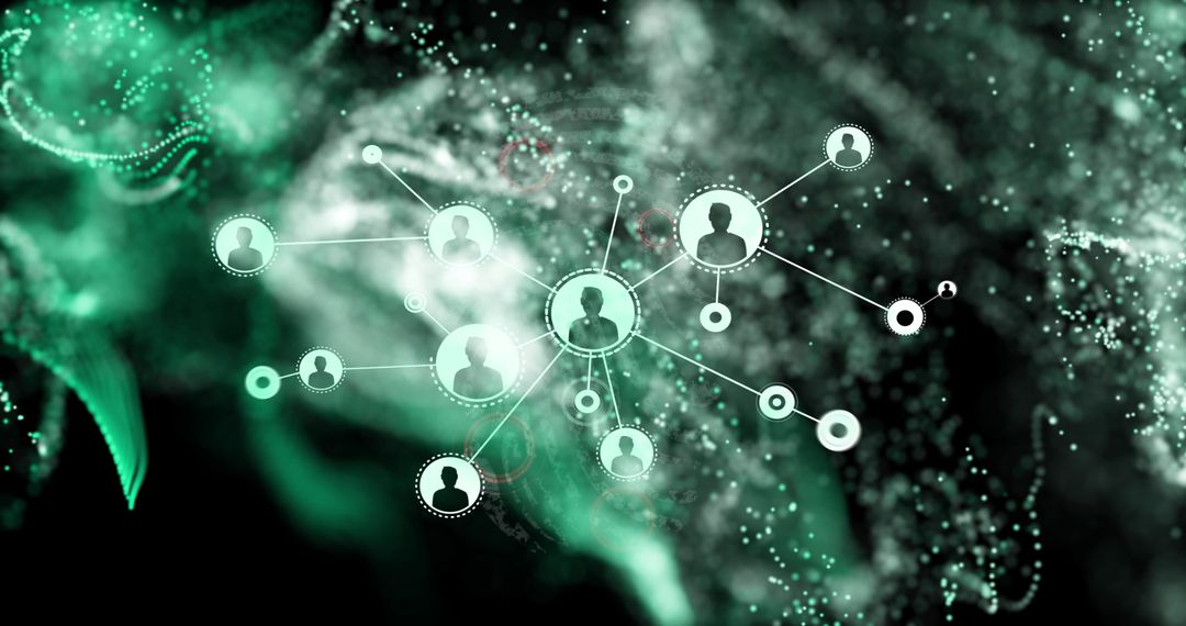 Futuristic Digital Network Connectivity Concept Art