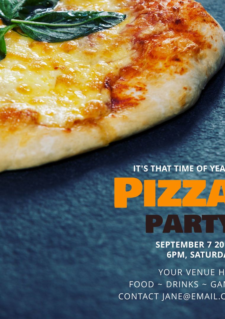 Delicious Cheese Pizza Slice for Party Celebration Promotion