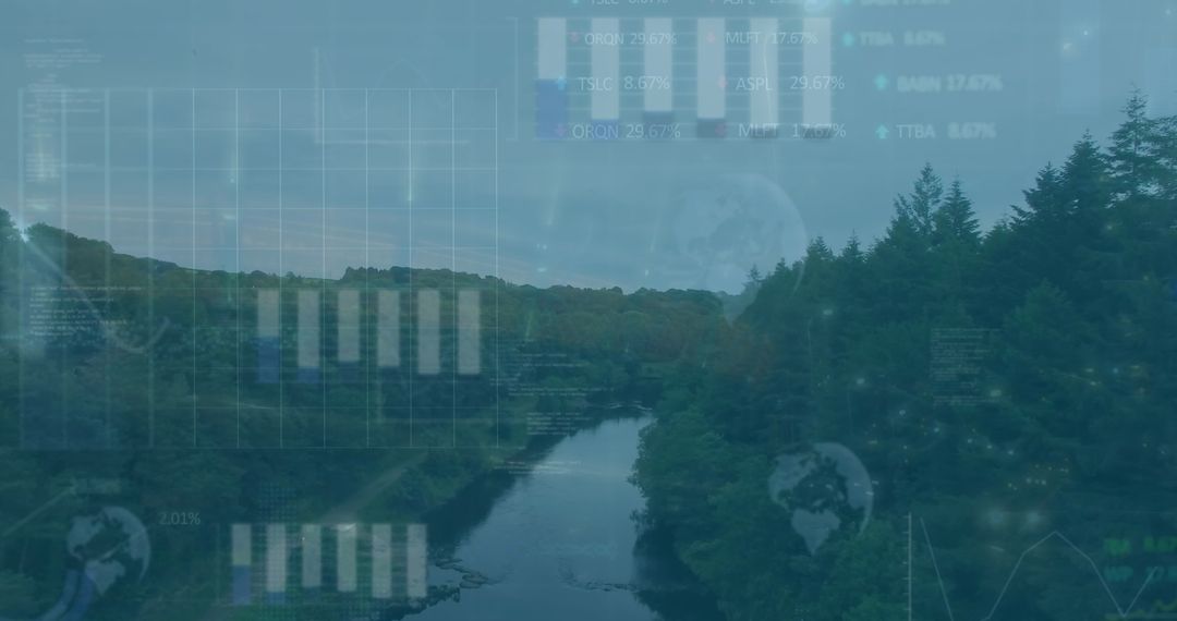 Global Financial Technology Interface Visualization