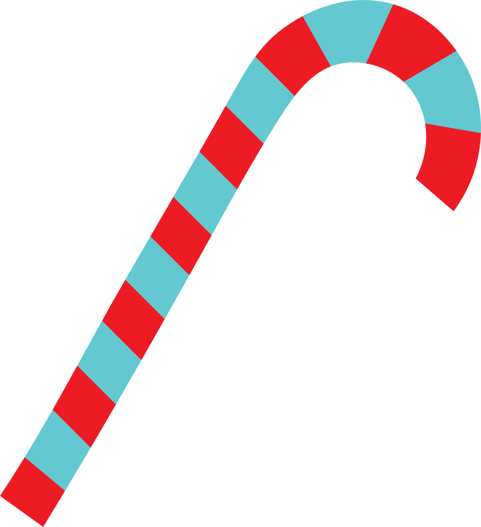 Transparent Colorful Candy Cane Vector for Festive Design