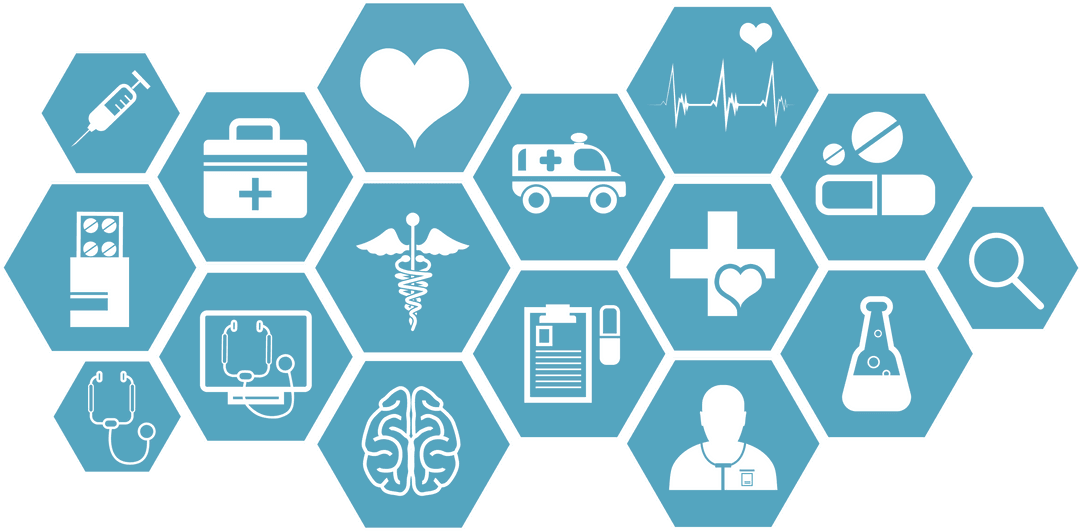 Medical Icons on Transparent Background for Healthcare Themes
