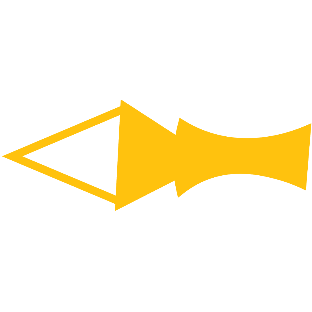 Yellow Abstract Geometric Shapes on Transparent Background