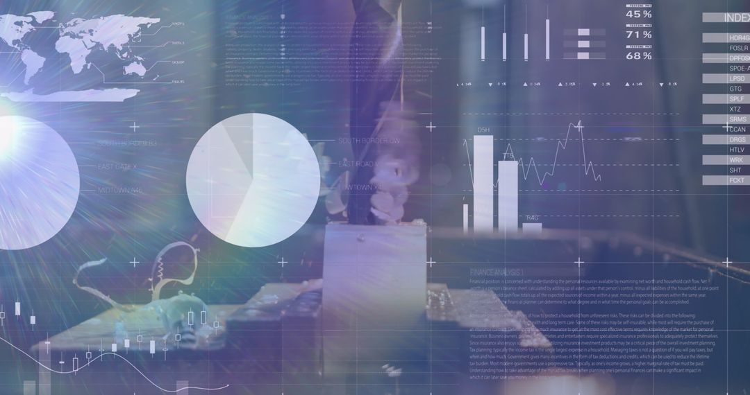 Infographic on Recycling and Waste Management with Data Visualization