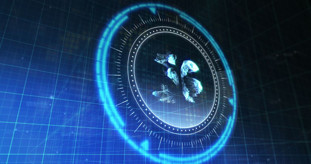 5G Technology Concept Display Over Digital Grid