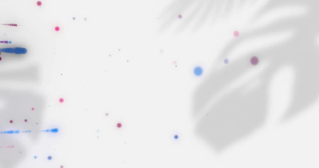 Abstract Light Spots and Leaf Shadows on White Background