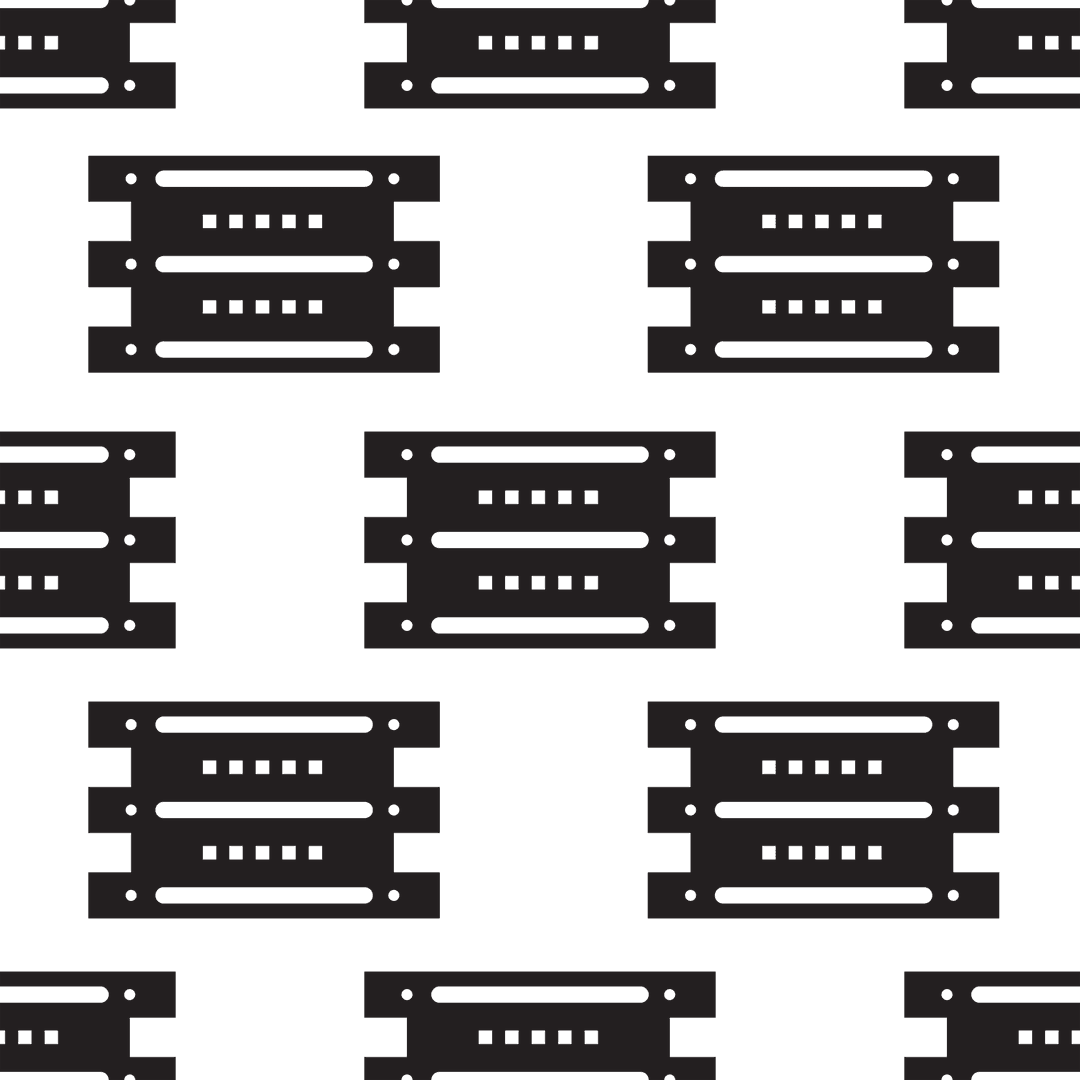 Black Geometric Pattern on Transparent Background Digital Vector Art