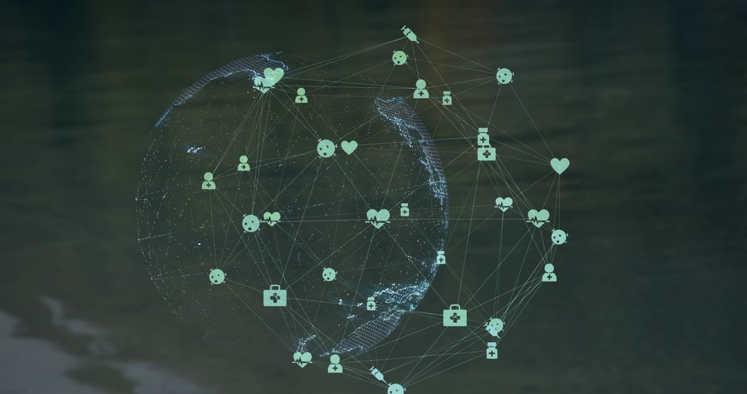 Digital Global Network with Interactive Symbol Connections