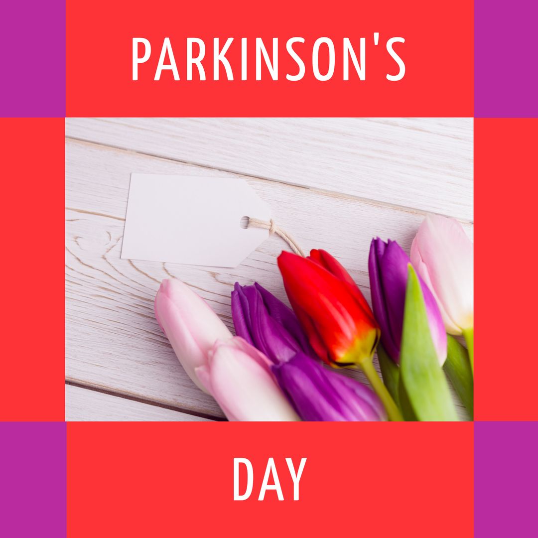World Parkinson's Day Tulip and Message Tag Setup