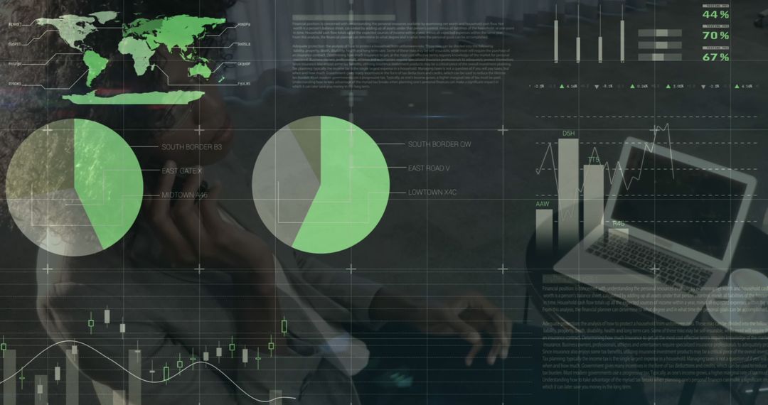 Analyzing Global Financial Data with Digital Tools and Charts - Free Images, Stock Photos and Pictures on Pikwizard.com