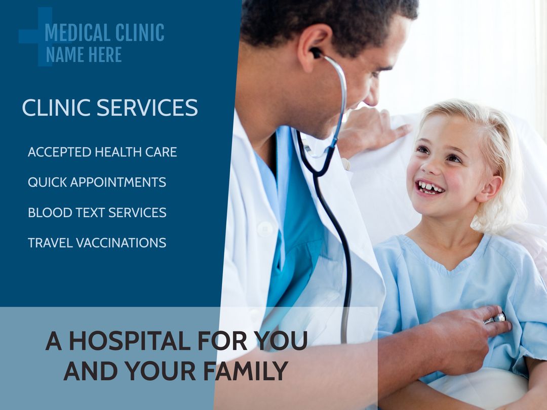 Doctor Caring for Young Patient in Clinic Setting