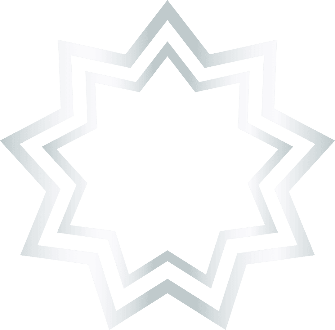 Abstract Geometric Vector Star in Transparent Design