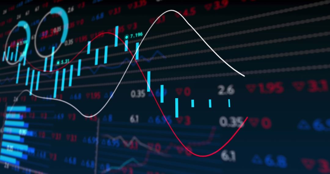 Stock Market Data Analysis with Digital Interface Elements