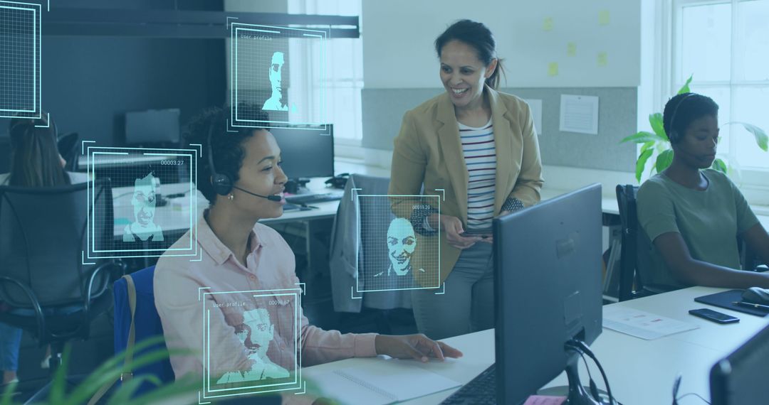 Team Collaboration in Modern Call Center with Digital Interfaces