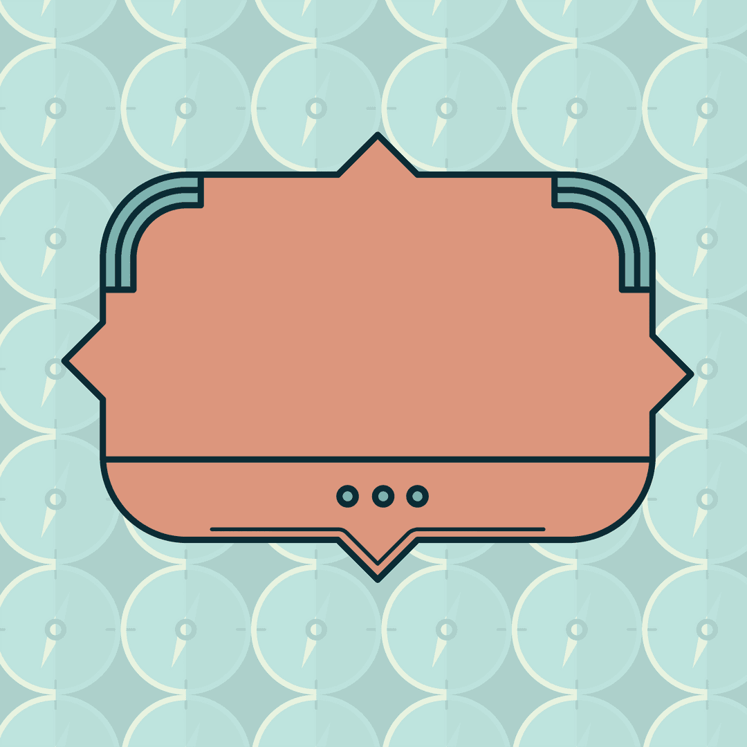 Trendy Graphics Badge with Copy Space on Transparent Background