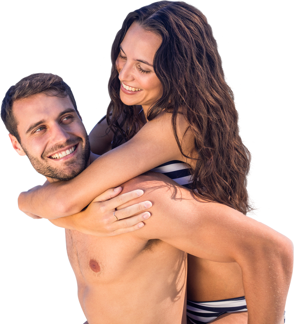 Happy Caucasian Couple Enjoying Summer Embrace Transparent Background - Download Free Stock Images Pikwizard.com