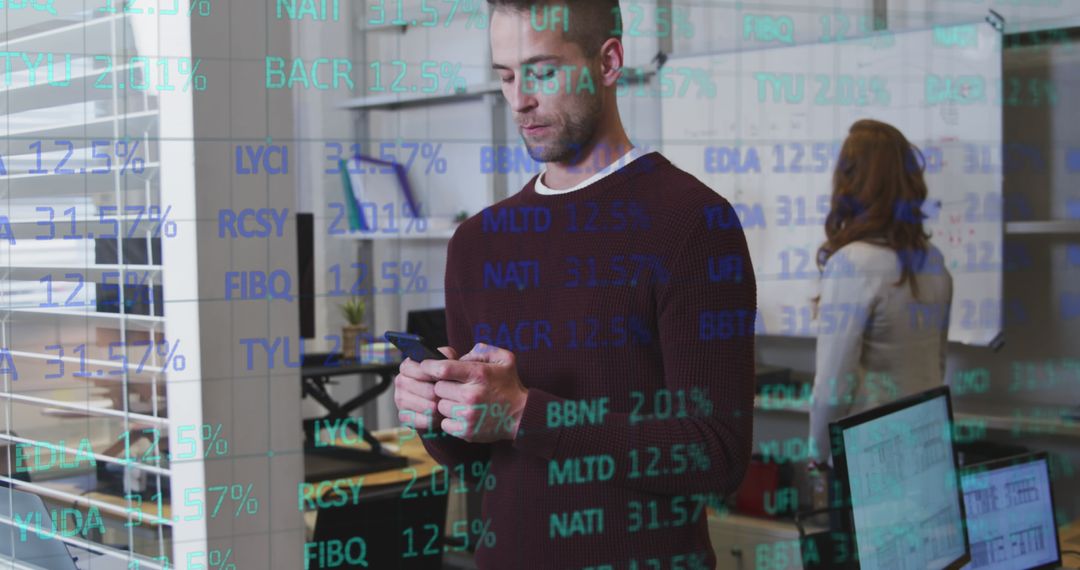 Data Innovations with Professionals in Modern Office Setting