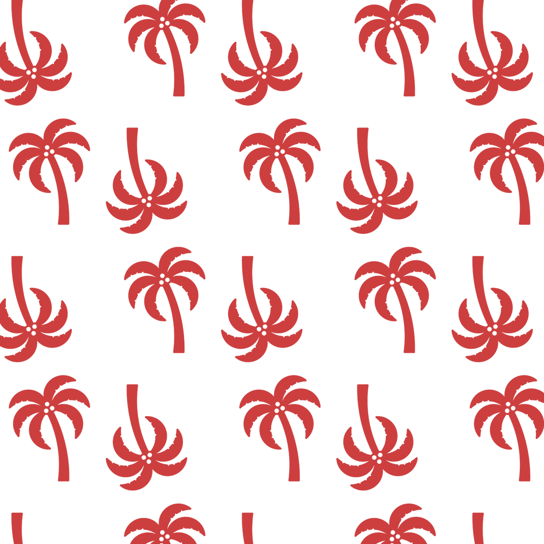 Seamless Red Palm Trees Pattern on Transparent Background - Download Free Stock Images Pikwizard.com