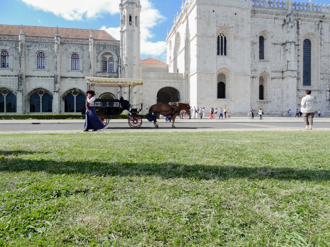 Historic Carriage Ride Near Majestic Cathedral - Free Images, Stock Photos and Pictures on Pikwizard.com