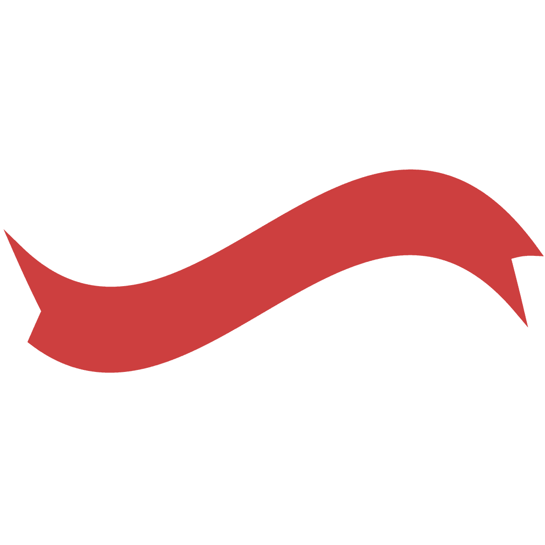 Red Ribbon Banner on Transparent Background Celebratory Design