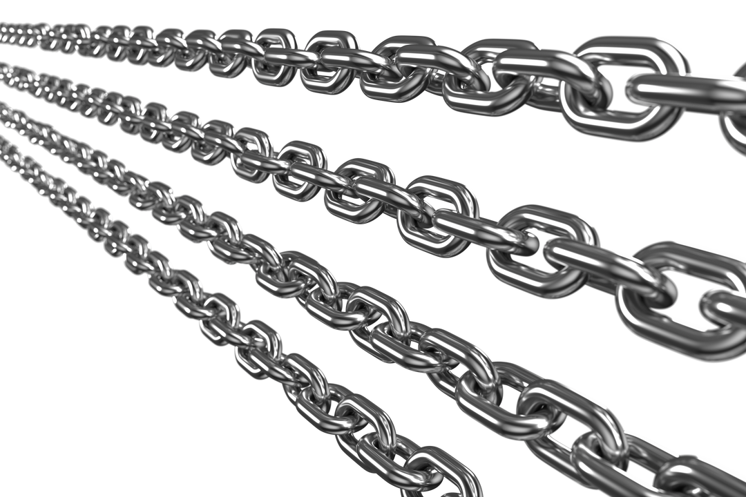 Transparent 3D Illustration of Heavy Silver Chains - Download Free Stock Images Pikwizard.com