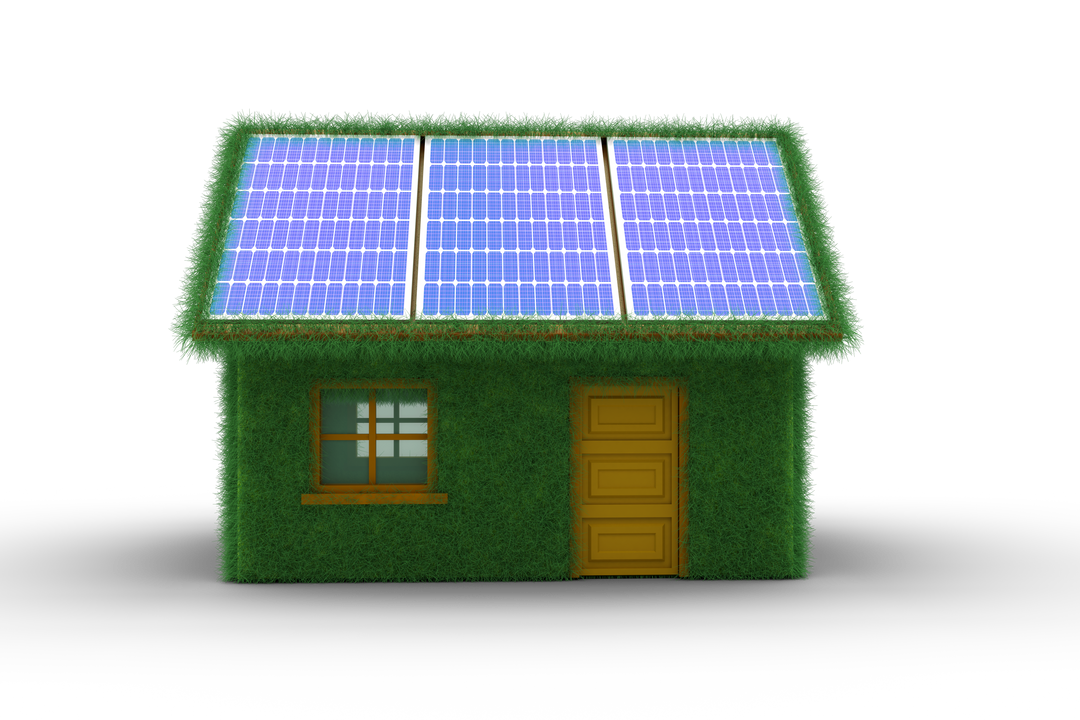 Eco-Friendly House Model with Solar Panels Transparent Background - Download Free Stock Images Pikwizard.com