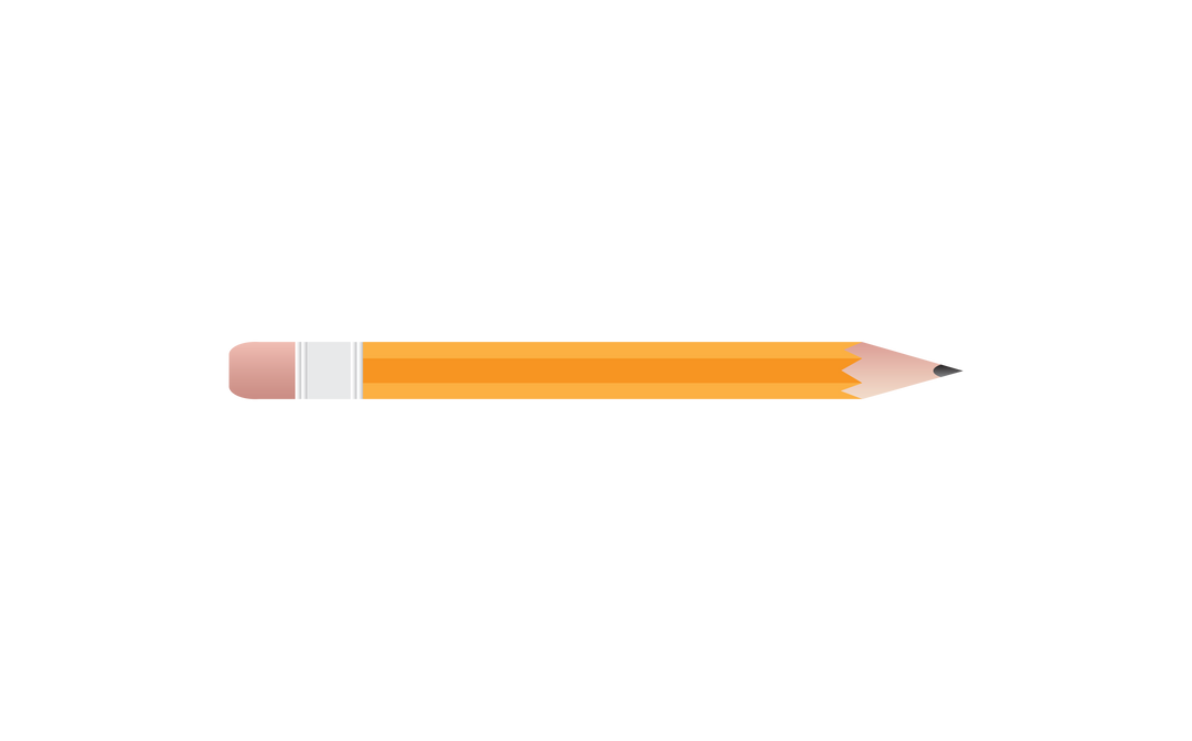 Yellow Pencil Illustration on Transparent Background for Creative Design - Download Free Stock Images Pikwizard.com