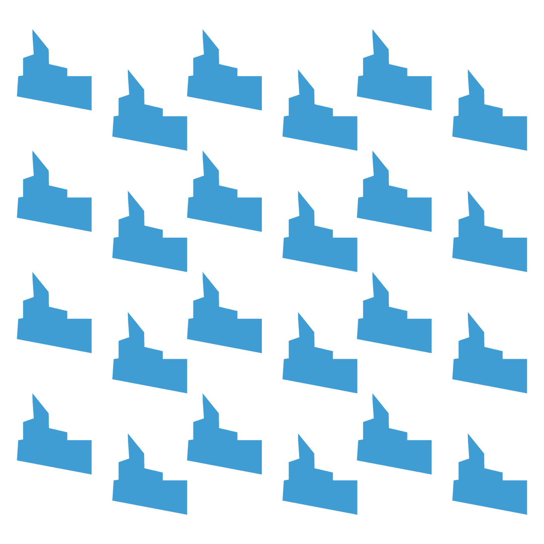 Geometric Blue Shapes Pattern on Transparent Background