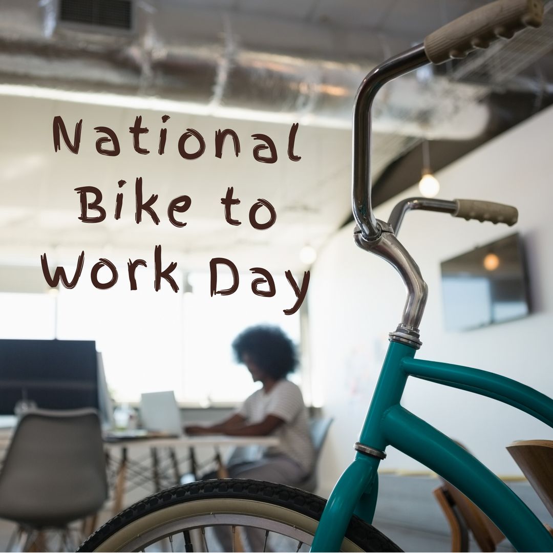 National Bike to Work Day Awareness in Modern Office