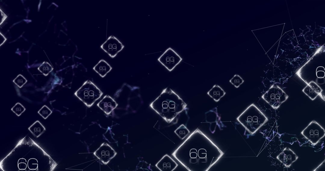 Futuristic 6G Technology and Digital Networking Connection