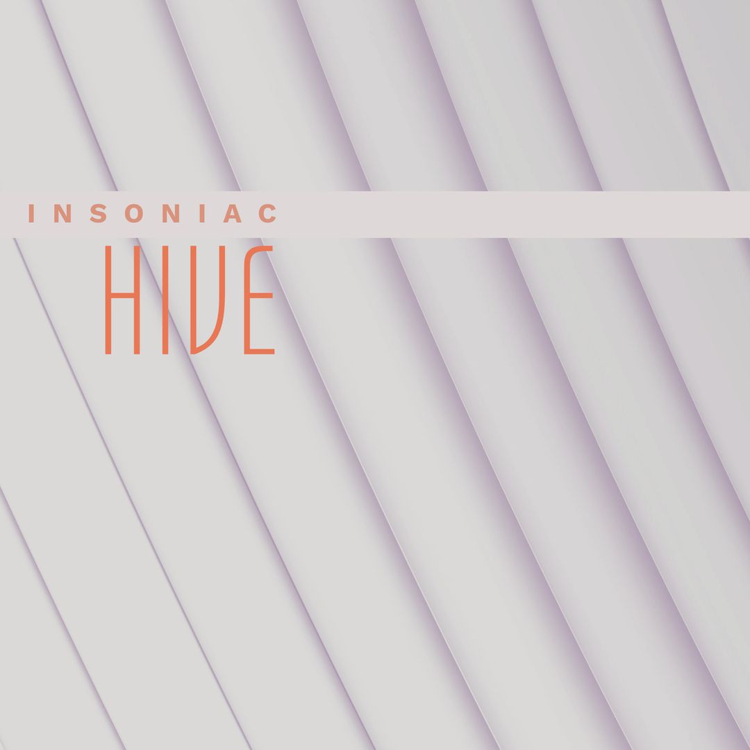 Minimalist Abstract Album Cover Design with Text Overlay