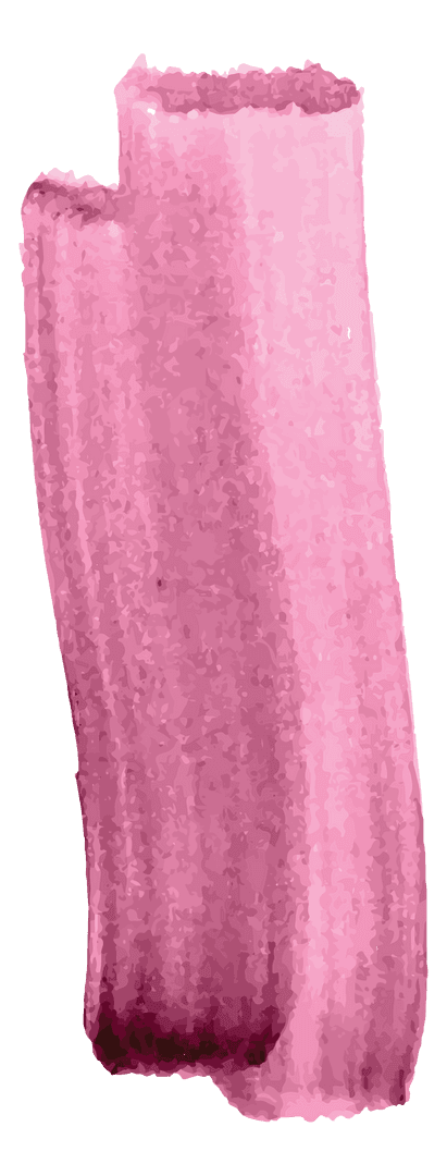 Abstract Pink Paint Stroke on Transparent Background