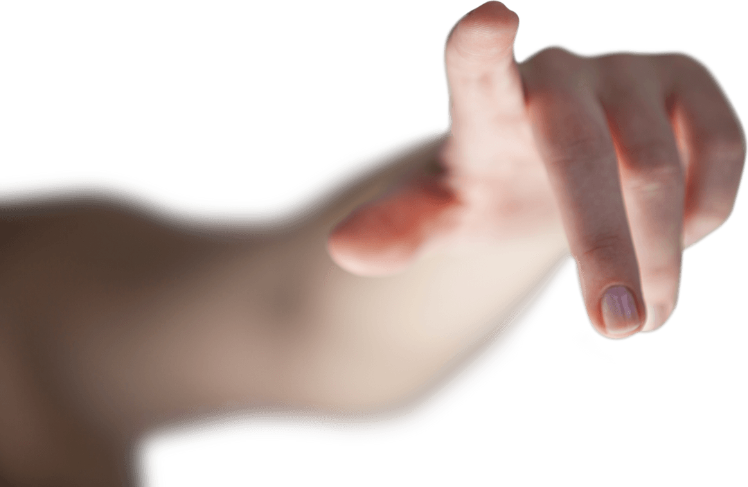 Transparent Pointing Hand Gesture Engaging Interaction