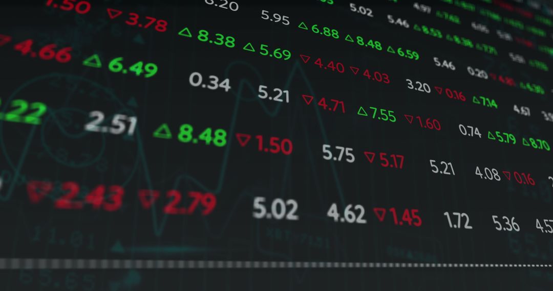 Dynamic Stock Market Ticker with Graph Data
