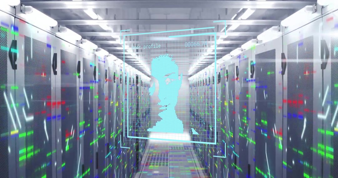 Digital Data Processing in High-Tech Virtual Server Environment - Free Images, Stock Photos and Pictures on Pikwizard.com