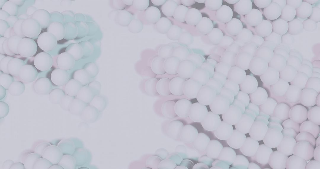 Abstract White Clustered Spheres on Minimalist Background