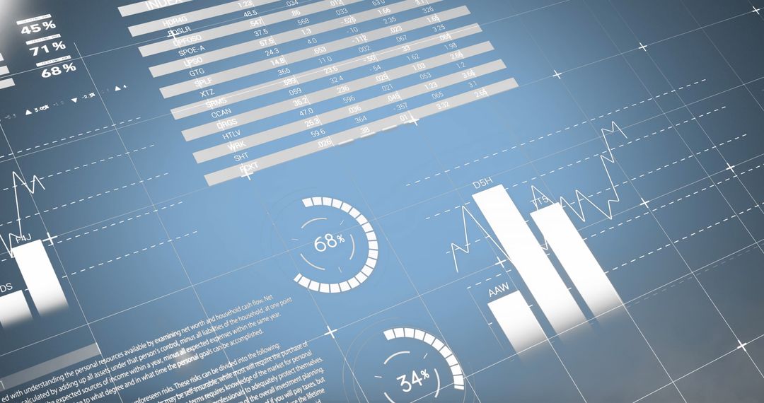 Digital Financial Dashboard with Dynamic Data Visualization - Free Images, Stock Photos and Pictures on Pikwizard.com