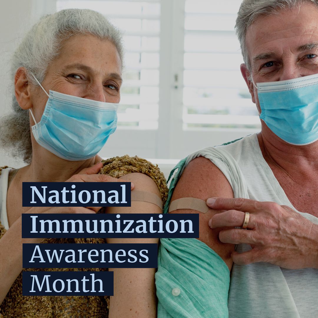 Seniors Receiving Vaccinations During Immunization Awareness Month - Download Free Stock Templates Pikwizard.com