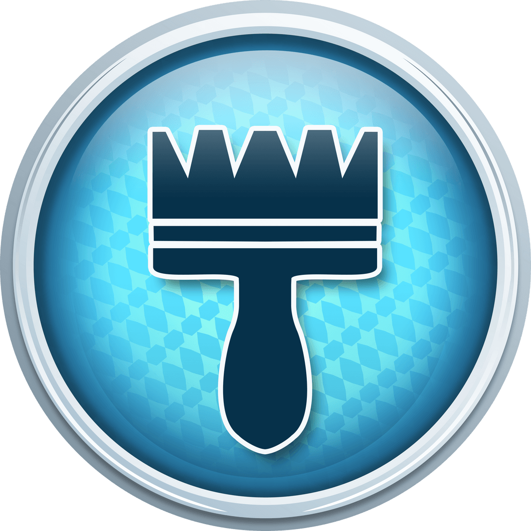 Transparent Blue Format Painter Vector Icon